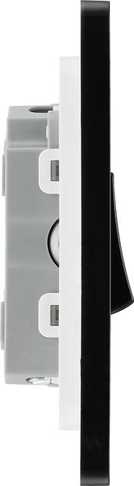 BG Evolve PCDSB43B 20A 16AX 2 Way Triple Light Switch - Satin Brass (Black) - westbasedirect.com