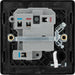 BG Evolve PCDSB52B 13A Switched Fused Connection Unit with Power LED Indicator & Flex Outlet - Satin Brass (Black) - westbasedirect.com