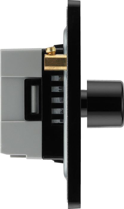 BG Evolve PCDSB84B 2-Way Trailing Edge LED 200W Quadruple Dimmer Switch Push On/Off - Satin Brass (Black) - westbasedirect.com