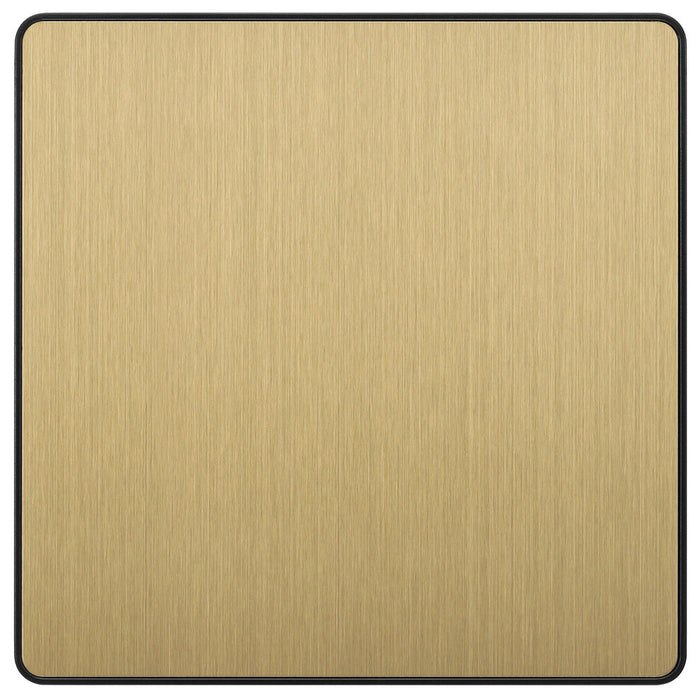 BG Evolve PCDSB94B Single Blank Plate - Satin Brass (Black)