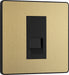 BG Evolve PCDSBBTM1B Single Master Telephone Socket - Satin Brass (Black) - westbasedirect.com