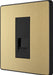 BG Evolve PCDSBBTM1B Single Master Telephone Socket - Satin Brass (Black) - westbasedirect.com