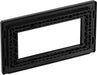 BG Evolve PCDSBEMR4B Quadruple Rectangular Front Plate (100 x 50) - Satin Brass (Black) - westbasedirect.com