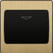 BG Evolve PCDSBKYCSB 20A 16A Hotel Key Card Switch - Satin Brass (Black) - westbasedirect.com