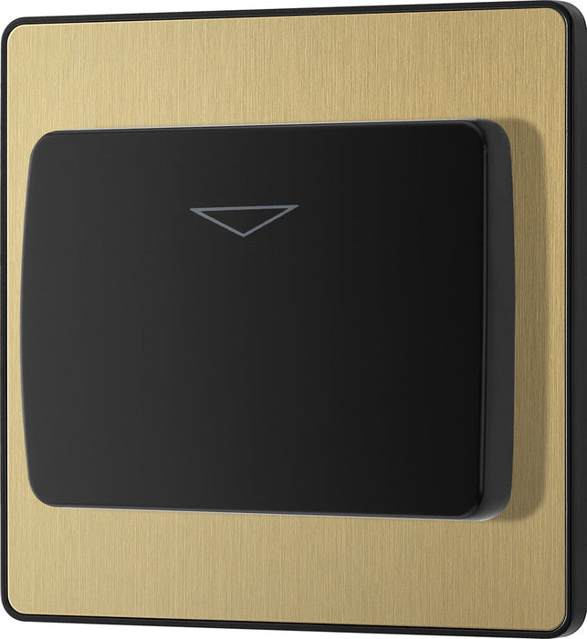 BG Evolve PCDSBKYCSB 20A 16A Hotel Key Card Switch - Satin Brass (Black) - westbasedirect.com