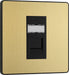 BG Evolve PCDSBRJ451B Single RJ45 Telephone Socket - Satin Brass (Black) - westbasedirect.com