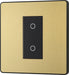 BG Evolve PCDSBTDM1B 2-Way Master 200W Single Touch Dimmer Switch - Satin Brass (Black) - westbasedirect.com