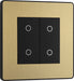 BG Evolve PCDSBTDS2B 2-Way Secondary 200W Double Touch Dimmer Switch - Satin Brass (Black) - westbasedirect.com