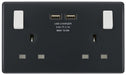 BG Part M PM22U3 13A Double Socket + 2x USB - westbasedirect.com