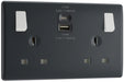 BG Part M PM22UAC22 13A Double Switched Power Socket + USB A+C (22W) - westbasedirect.com