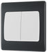 BG Part M PM42W Double Light Switch 10A Wide Rocker - westbasedirect.com