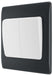 BG Part M PM42W Double Light Switch 10A Wide Rocker - westbasedirect.com