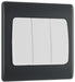 BG Part M PM43W Triple Light Switch 10A Wide Rocker - westbasedirect.com