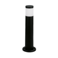 Enlite PST1 230V GU10 Bollard Round Black (Lamp Not Included)