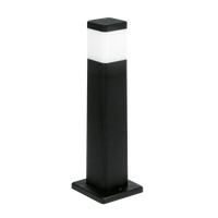 Enlite PST2 230V GU10 Bollard Square Black (Lamp Not Included)