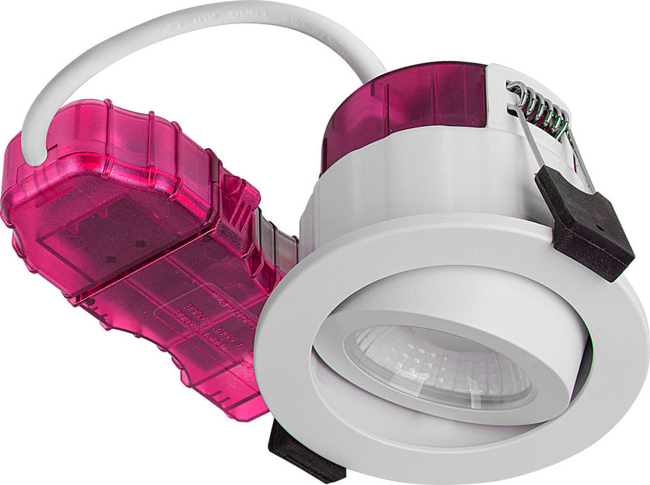 Luceco PTA6WCCT FType Elite 4W/6W 750Lm Power Change & 4 Colour CCT 2700K/3000K/4000K/6000K Dimmable IP65 White - Adjustable