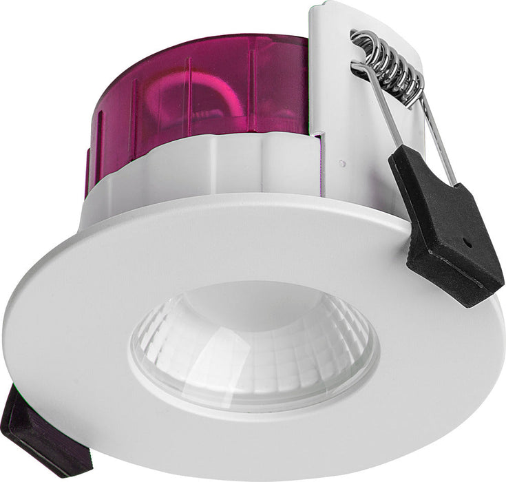 Luceco PTF6WCCT FType Elite 4W/6W 750Lm Power Change & 4 Colour CCT 2700K/3000K/4000K/6000K Dimmable IP65 White - Flat (6 Pack)