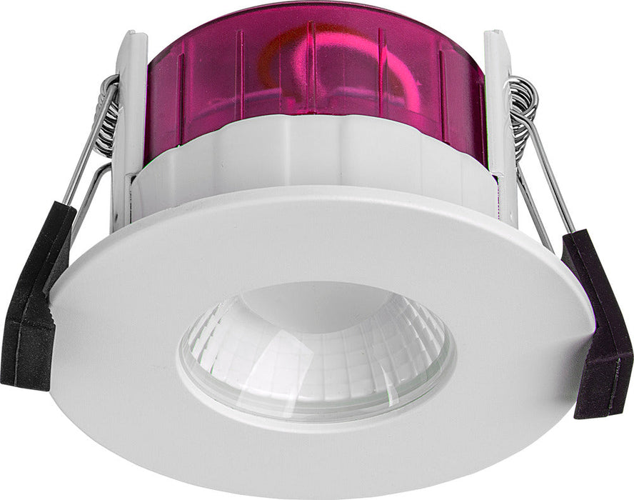 Luceco PTF6WD2W FType Elite 4W/6W 690Lm Power Change & CCT Change 3000K/4000K Dim2Warm Dimmable IP65 White - Flat