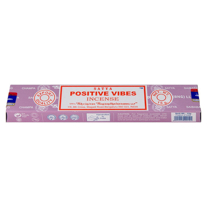 Satya Positive Vibes  15g | 1 Pack (12 Sticks) - westbasedirect.com