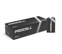 Duracell Procell Constant Power 9V PP3 6LR61 PC1604 Alkaline Industrial Batteries | Box of 10