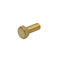 Unicrimp QBRSSM10X25 M10x25 Hexagon Brass Setscrews (100 Pack)