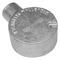 Unicrimp QCB125G 25mm 1 Way Galvanised Conduit Box