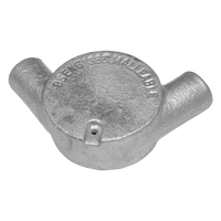 Unicrimp QCBTA220G 20mm 2W Tangent Angle Galvanised Conduit Box