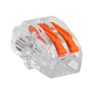 Unicrimp QL2322 32A 450V 2 Port Lever Wire Connector Transparent (Pack 50)