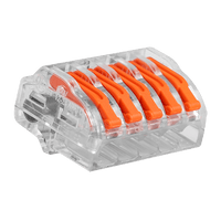 Unicrimp QL5322 32A 450V 5 Port Lever Wire Connector Transparent (Pack 30)