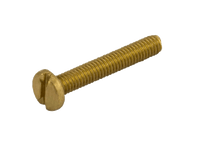 Unicrimp QMS4-50B M4x50mm Pozi Panhead Brass Machine Screws (100 Pack)