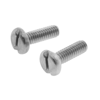 Unicrimp QMS4x12 M4x12mm Slotted Panhead BZP Machine Screws (100 Pack)