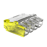 Unicrimp QP4242Y2 24A 450V 4 Port Push-In Wire Connector Yellow (Pack 100)