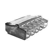 Unicrimp QP5242T2 24A 450V 5 Port Push-In Wire Connector Transparent (Pack 100)