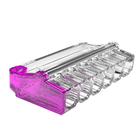 Unicrimp QP6242P2 24A 450V 6 Port Push-In Wire Connector Purple (Pack 100)