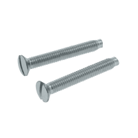 Unicrimp QRCSM35x35 M3.5x35mm Slotted Raised Countersunk BZP Machine Screws (100 Pack)