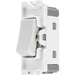 BG R14 Nexus Grid 20A SP 2-Way Retractive (PRESS) - White - westbasedirect.com