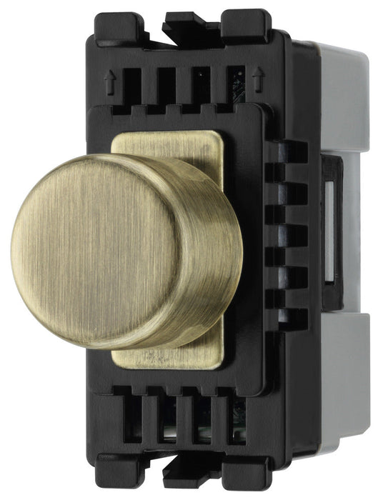 BG RABDLT Nexus Grid 2-Way Intelligent Dual Mode Dimmer Module - Antique Brass - westbasedirect.com