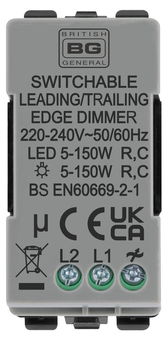 BG RABDLT Nexus Grid 2-Way Intelligent Dual Mode Dimmer Module - Antique Brass - westbasedirect.com