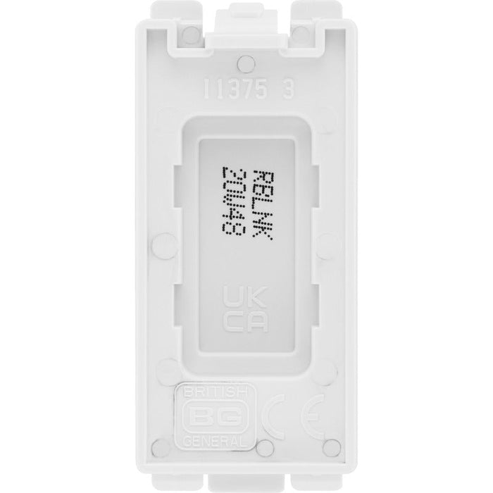 BG RBLNK Nexus Grid Blank Module - White - westbasedirect.com