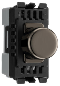 BG RBNDLT Nexus Grid 2-Way Intelligent Dual Mode Dimmer Module - Black Nickel