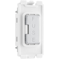 BG RBSFUSE Nexus Grid Fuse Holder - Brushed Steel