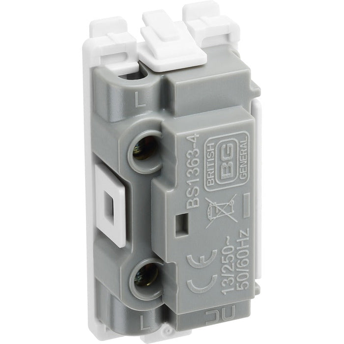 BG RBSFUSE Nexus Grid Fuse Holder - Brushed Steel - westbasedirect.com