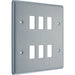 BG RMC6 Metal Clad 6G Grid Front Plate - westbasedirect.com