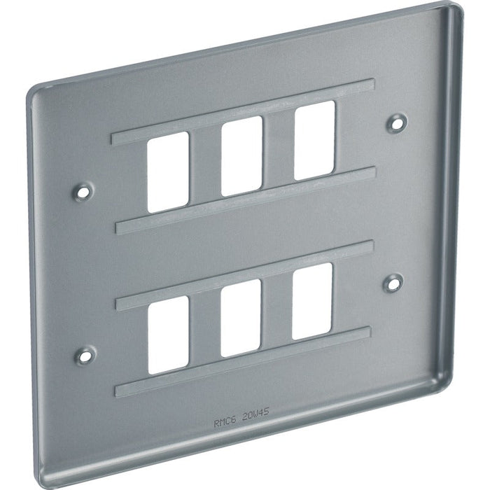 BG RMC6 Metal Clad 6G Grid Front Plate - westbasedirect.com