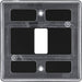 BG RNFB1 Nexus Metal 1G Grid Front Plate - Matt Black - westbasedirect.com