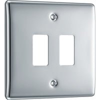 BG RNPC2 Nexus Metal 2G Grid Front Plate - Polished Chrome