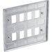 BG RNPC8 Nexus Metal 8G Grid Front Plate - Polished Chrome - westbasedirect.com