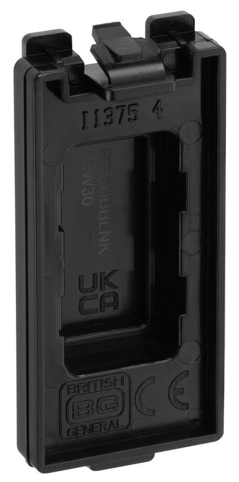 BG Evolve RPCDBBLNK Grid Blank Module - Black - westbasedirect.com