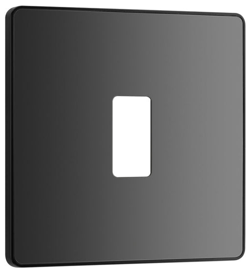 BG Evolve RPCDBC1B 1G Grid Front Plate - Black Chrome (Black) - westbasedirect.com