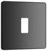 BG Evolve RPCDBC1B 1G Grid Front Plate - Black Chrome (Black) - westbasedirect.com